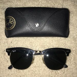 RayBan Clubmaster Black & Gold